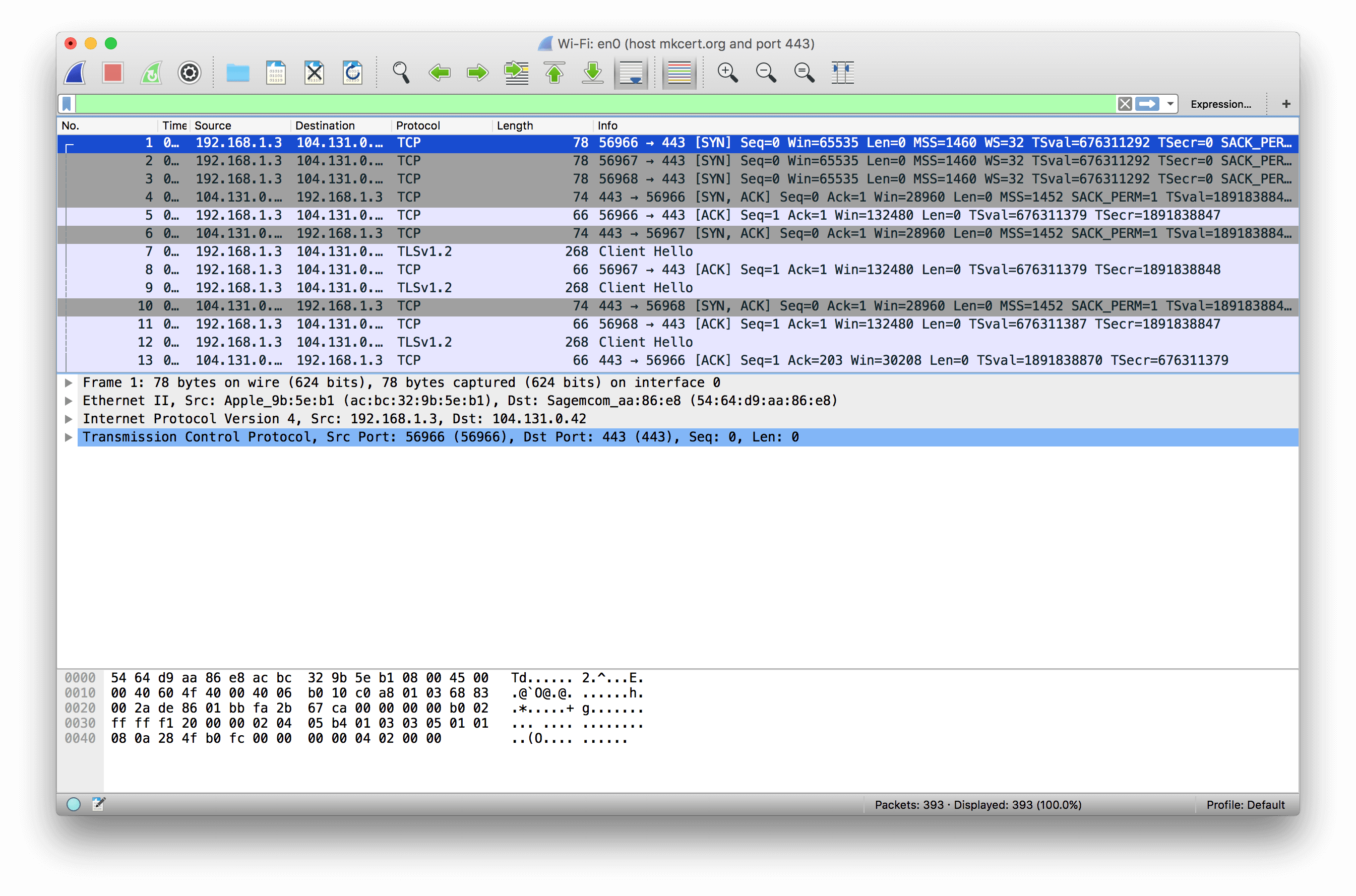 wireshark http vs https